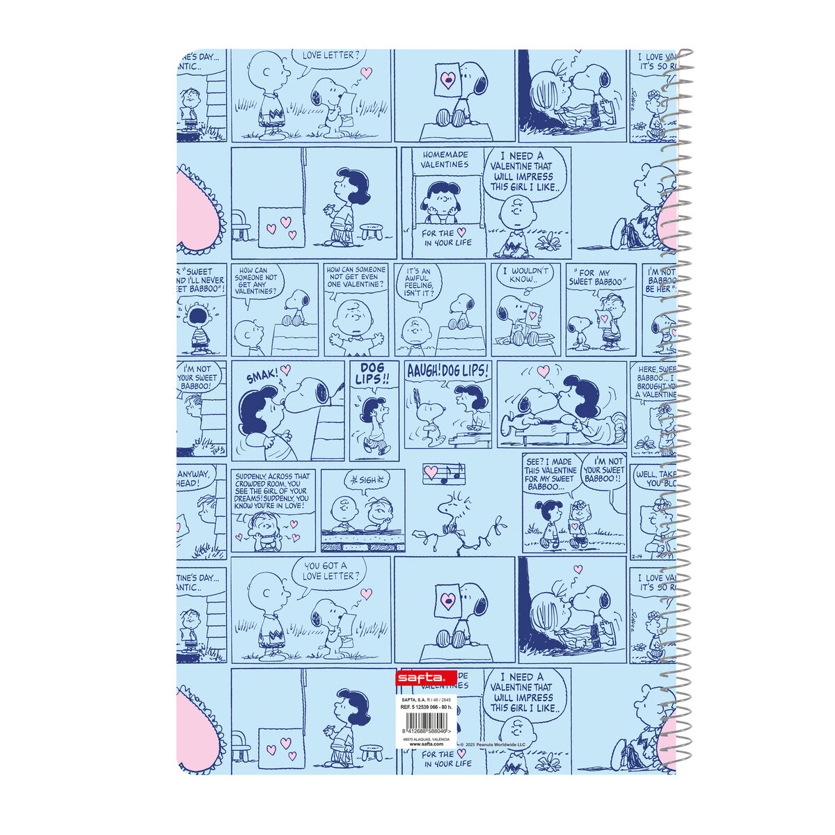 Carnet Snoopy Love Bleu A4 80 Volets